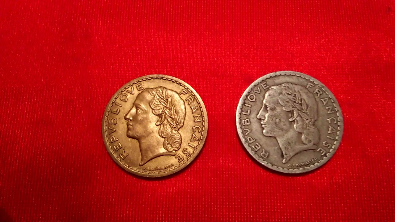 النقود القديمة  ...  الخمسة فرنك الفرنسية  المبحوث عنها... 5FRANCS... FRANCE
