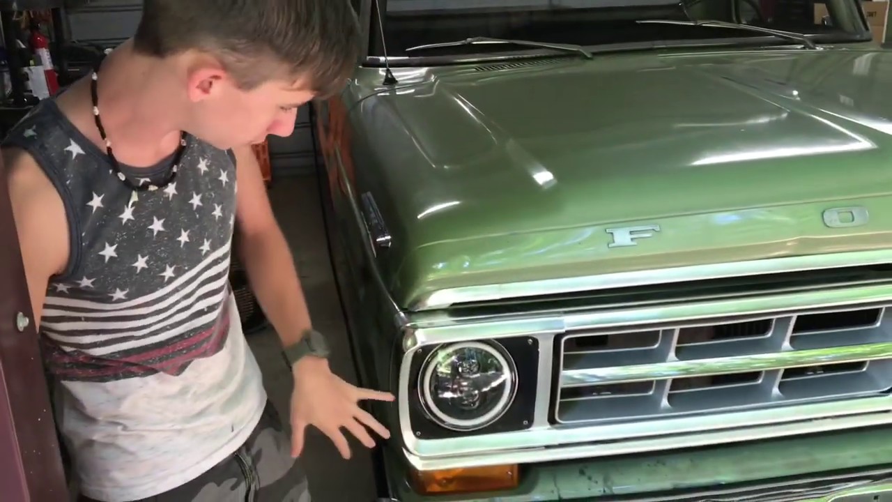 F100 led headlights upgrade