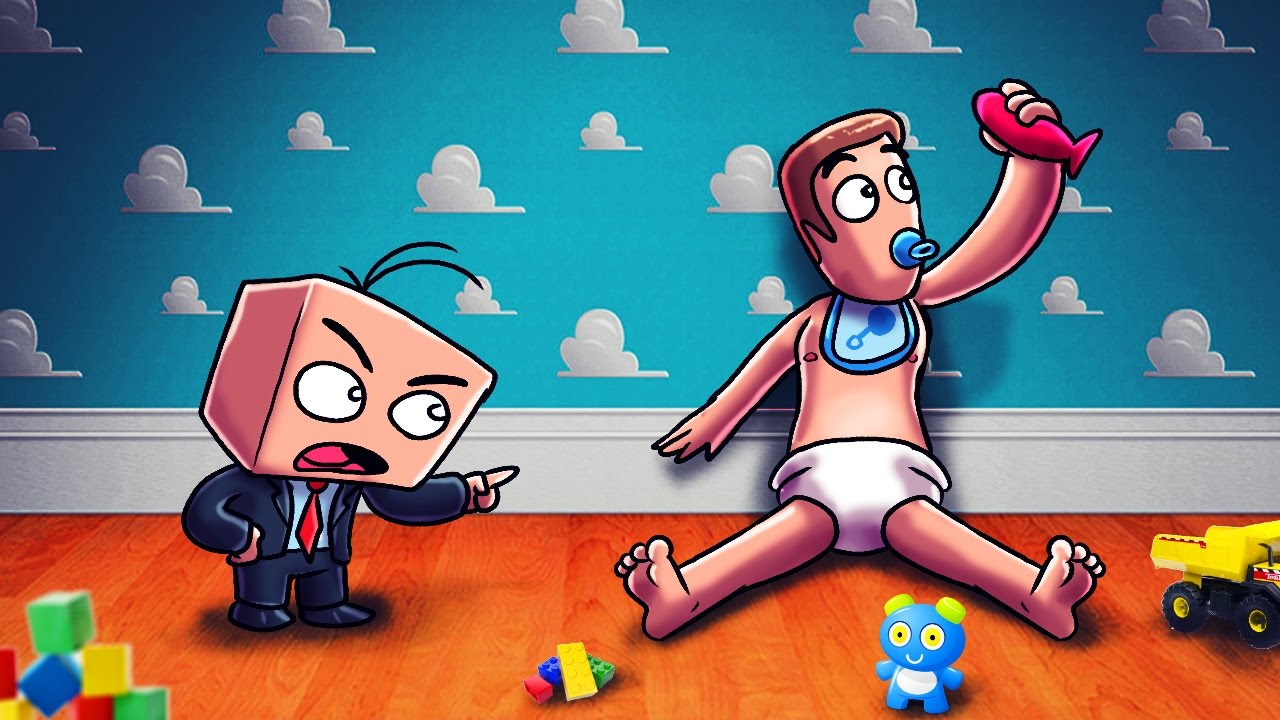 Minecraft | Who's Your Daddy? Adult Transformed into Baby! (Dad ▬► Baby)