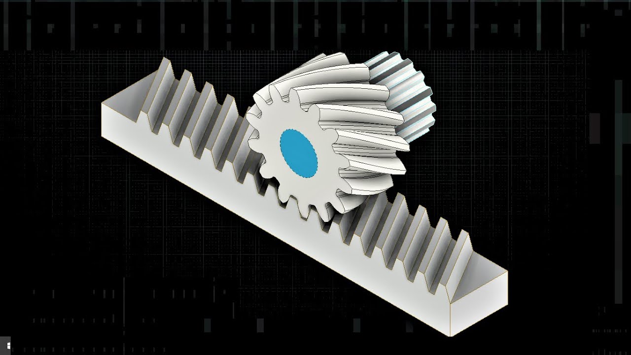 Cremallera Helicoidal en Inventor