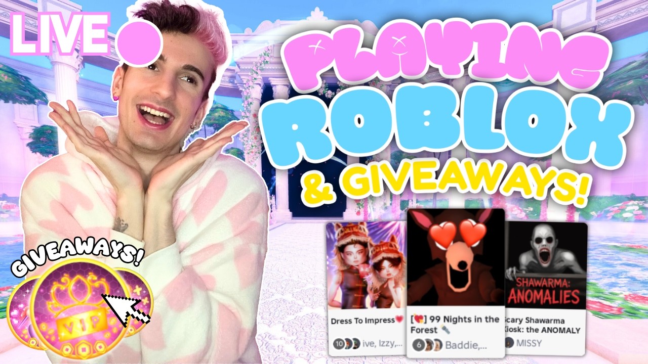 🔴 LIVE - PLAY ROBLOX WITH ME & WIN GIVEAWAYS! COME JOIN!