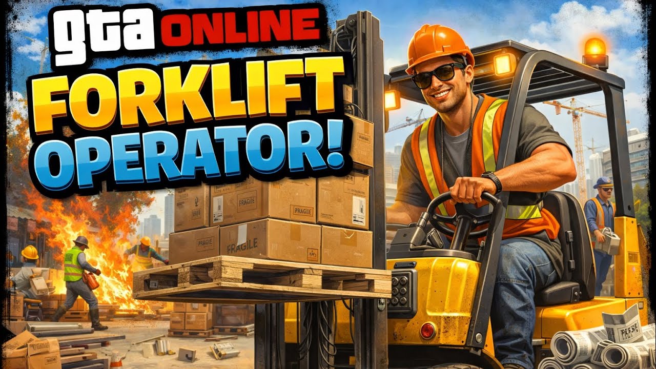 I tried Being a Forklift Driver in GTA Online... BIG MISTAKE 😆