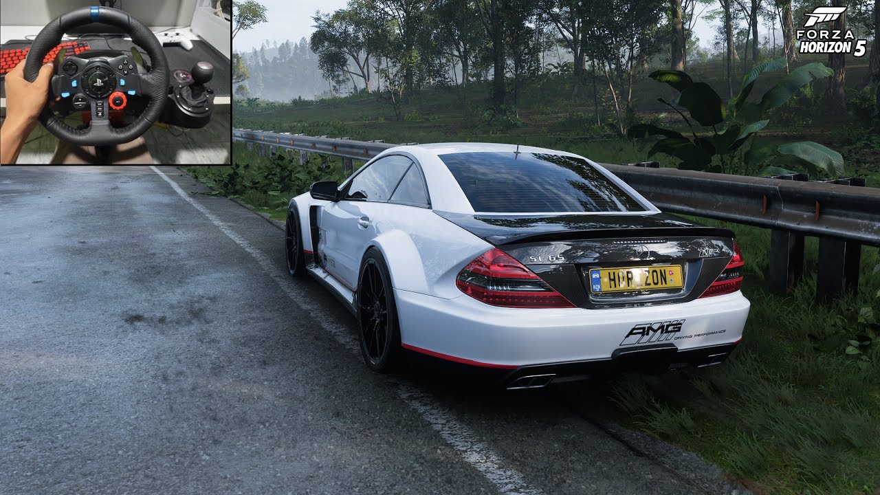 Mercedes Benz SL65 AMG Black Series 2009 - Forza Horizon 5 | Logitech G29 Steering Wheel gamplay