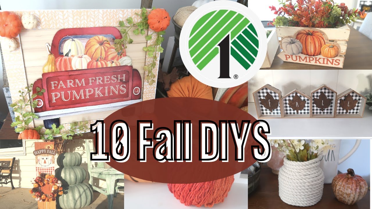 10 Dollar Tree DIYs for Fall 2020| The Easiest DIYS Anyone Can Make | Budget Friendly Fall DIY Decor