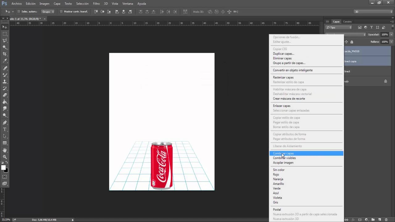 Anamorfosis con editor fotogr&aacute;fico