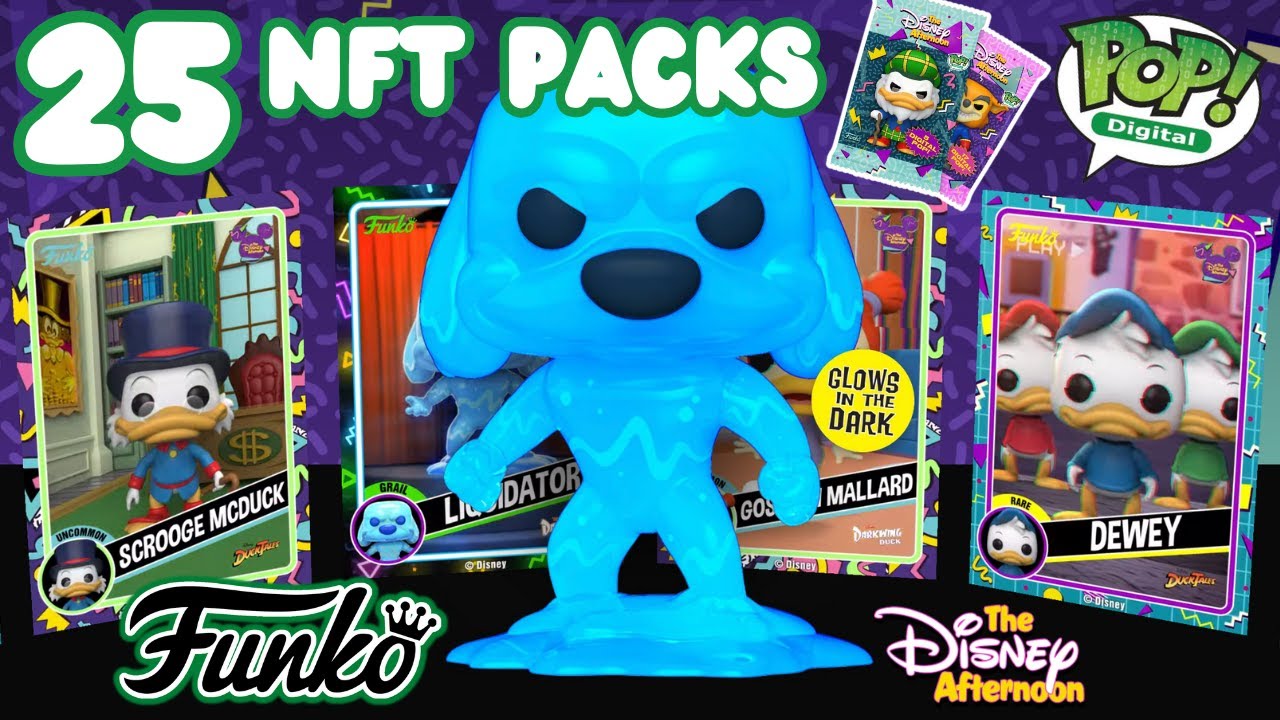 Opening 25 Disney Afternoon Funko NFT Premium Packs Worth $750! | Physical Redemption Funko Pops!