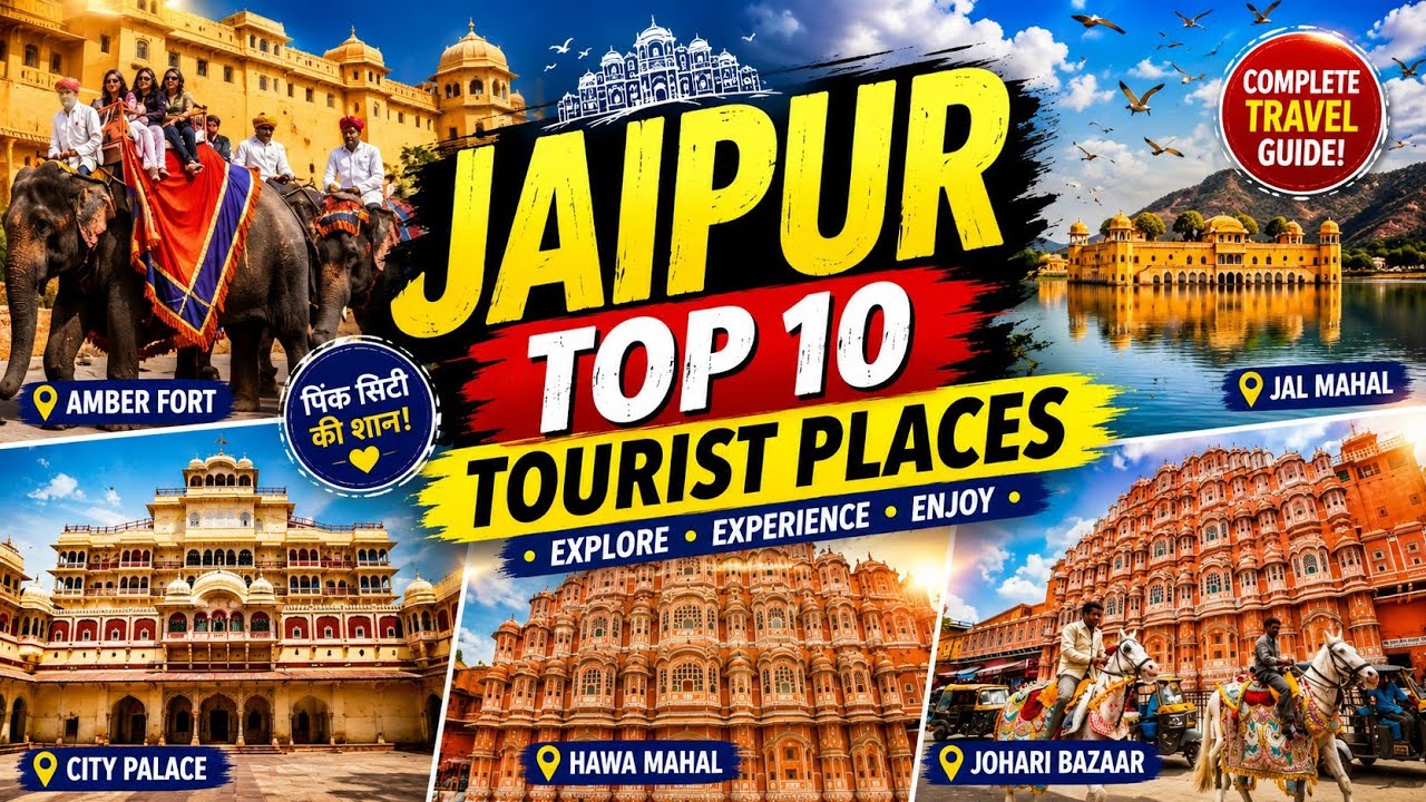 Jaipur top 10 tourist places, जयपुर में घूमने के 10 प्रसिद्ध पर्यटक स्थल 