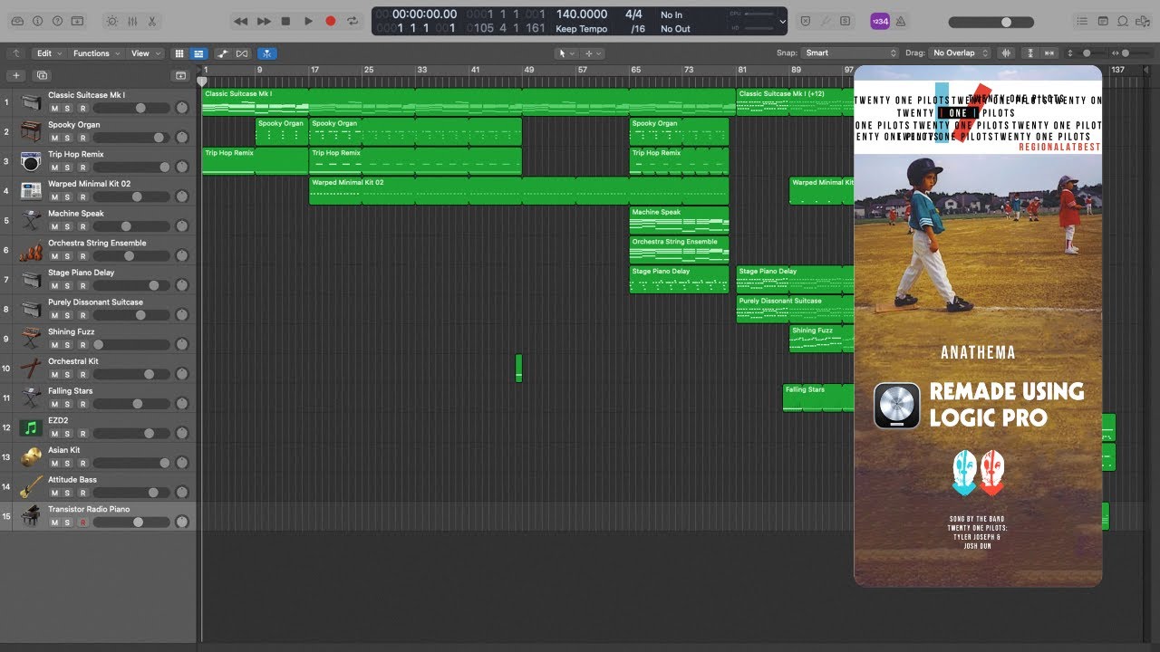 09 - Anathema - twenty one pilots Instrumental (Logic Pro)