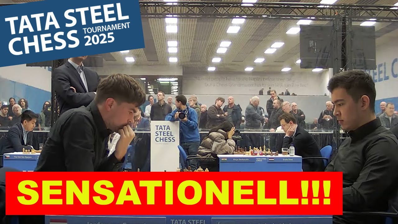 Wie kann man DAS berechnen! | van Foreest vs Abdusattorov | Tata Steel Chess 2025 Runde 5