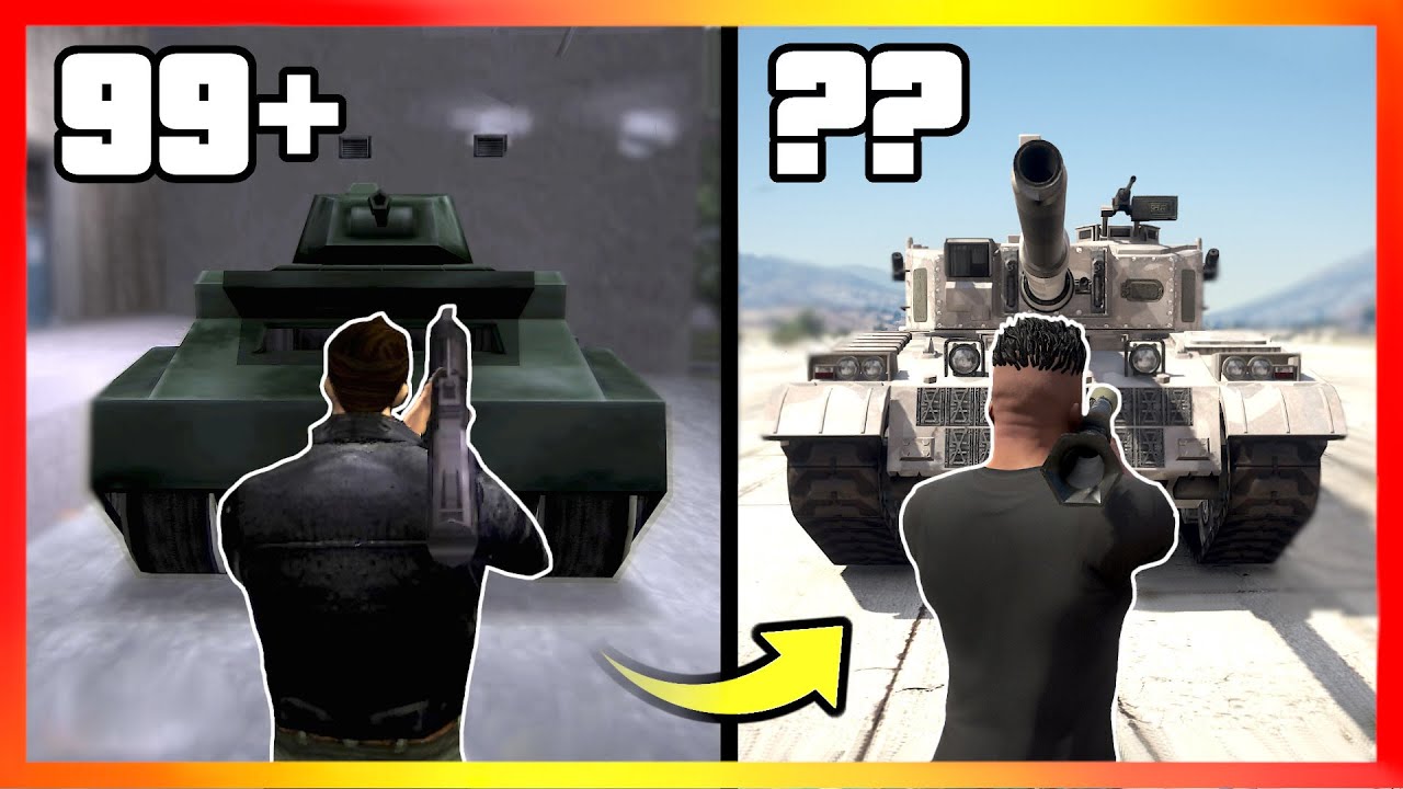 How Many RPGs to DESTROY A TANK in GTA Games? (GTA 3 → GTA 5)