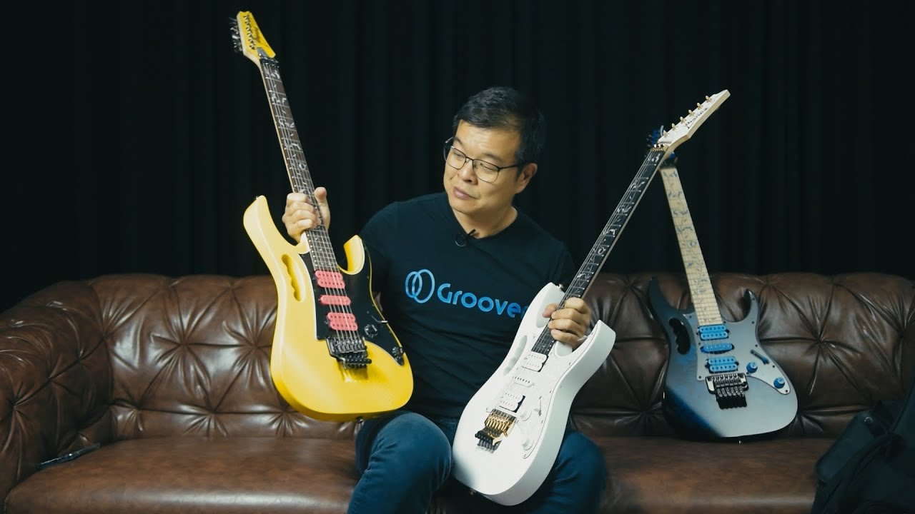 Entenda a diferença dessas três guitarras Ibanez JEM