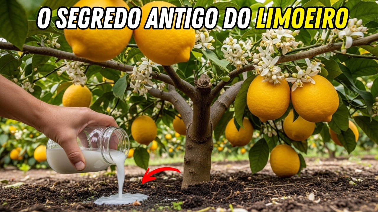 Coloquei Isso no Pé de Limão e Ele Encheu de Frutos em 60 Dias