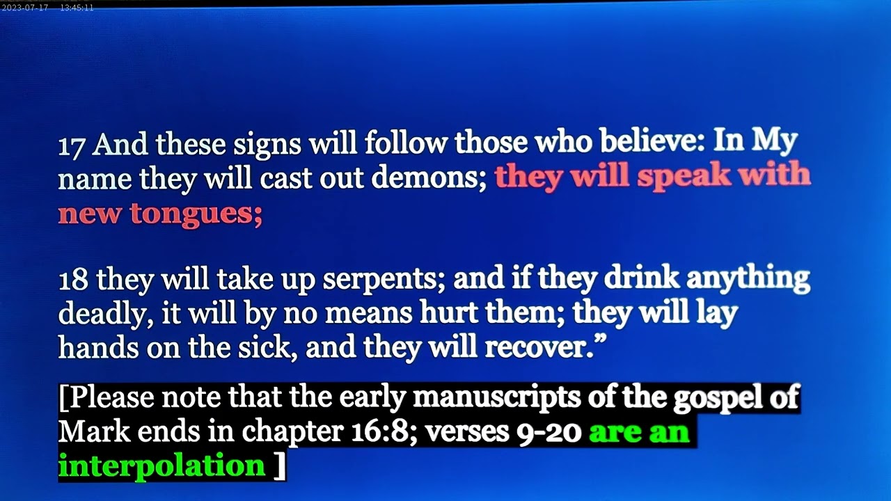 Speaking In Tongues: Was it a Fulfillment of Old Testament Prophecies? Acts 2 verses Joel 2