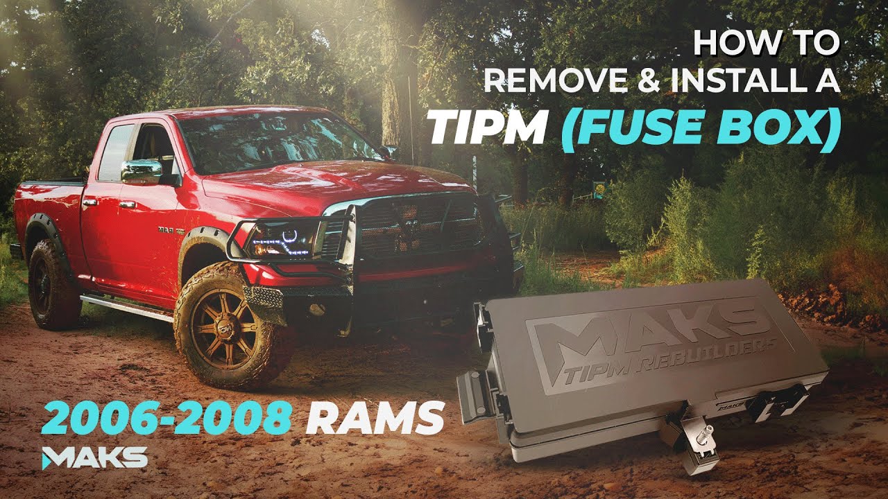 How To Remove & Install Your TIPM (Fuse Box) w/ SOFT RESET for 2006 - 2008 DODGE RAMS