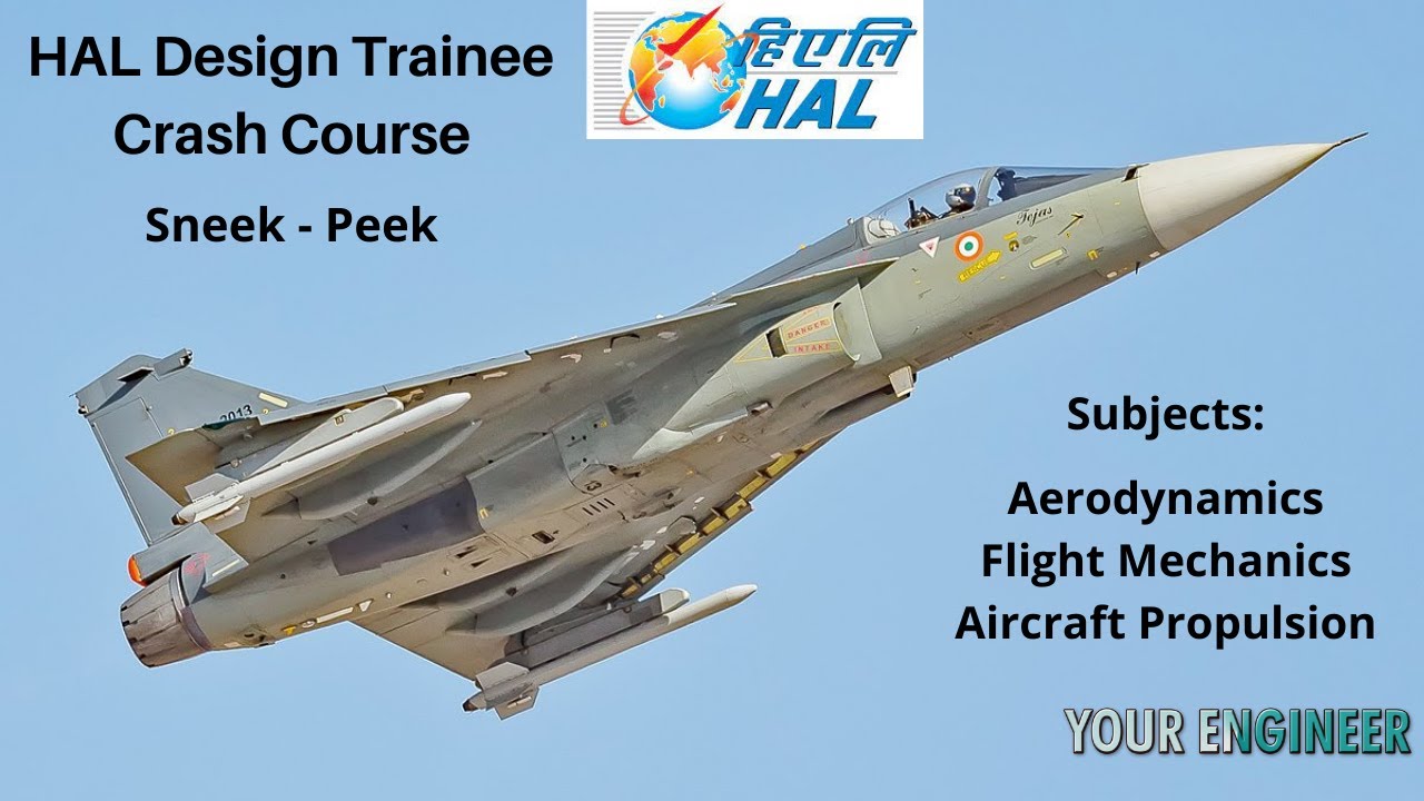 HAL Design Trainee Live Crash Course Sneek Peek | Aerodynamics | Flight Mechanics | Propulsion