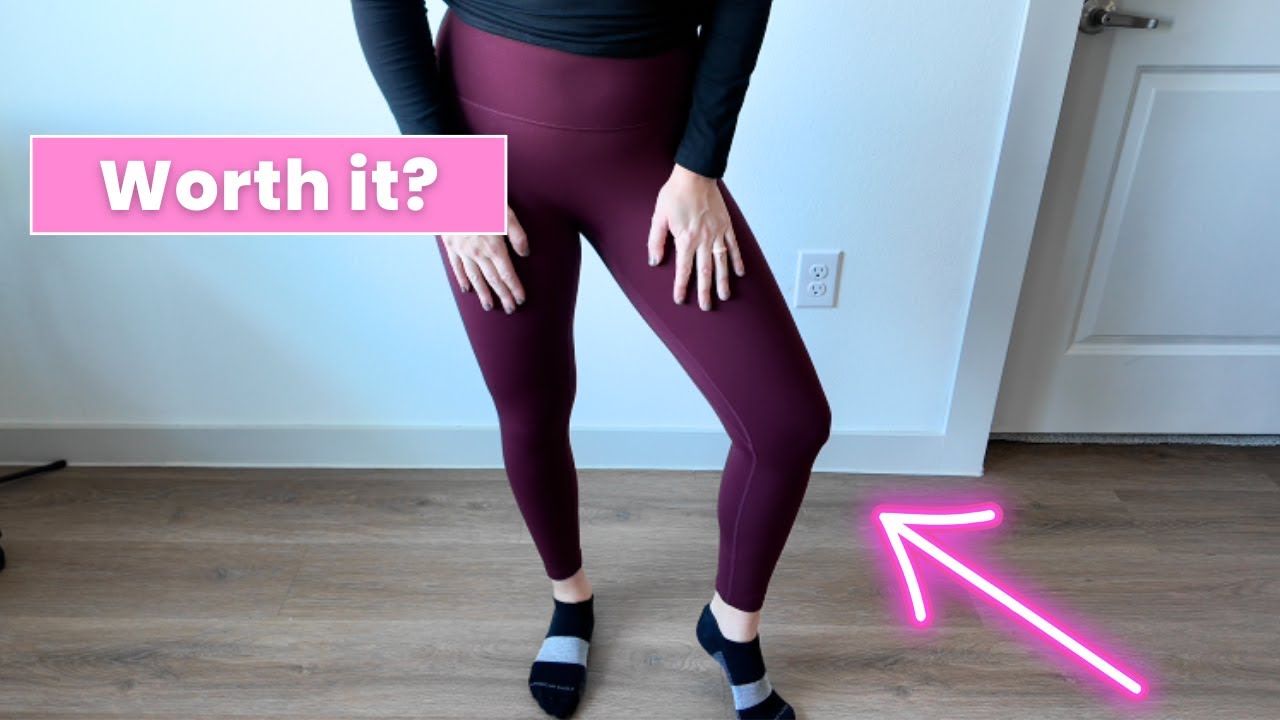 Live try On - ODODOS No Front Seam Yoga Leggings