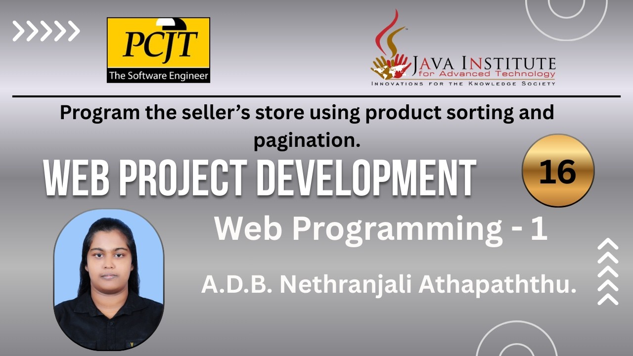 Program the seller’s store using product sorting and pagination