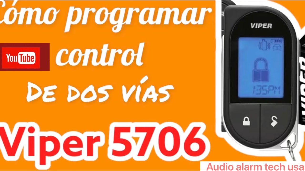 Cómo programar un control viper 5706v 4706v 2 ways