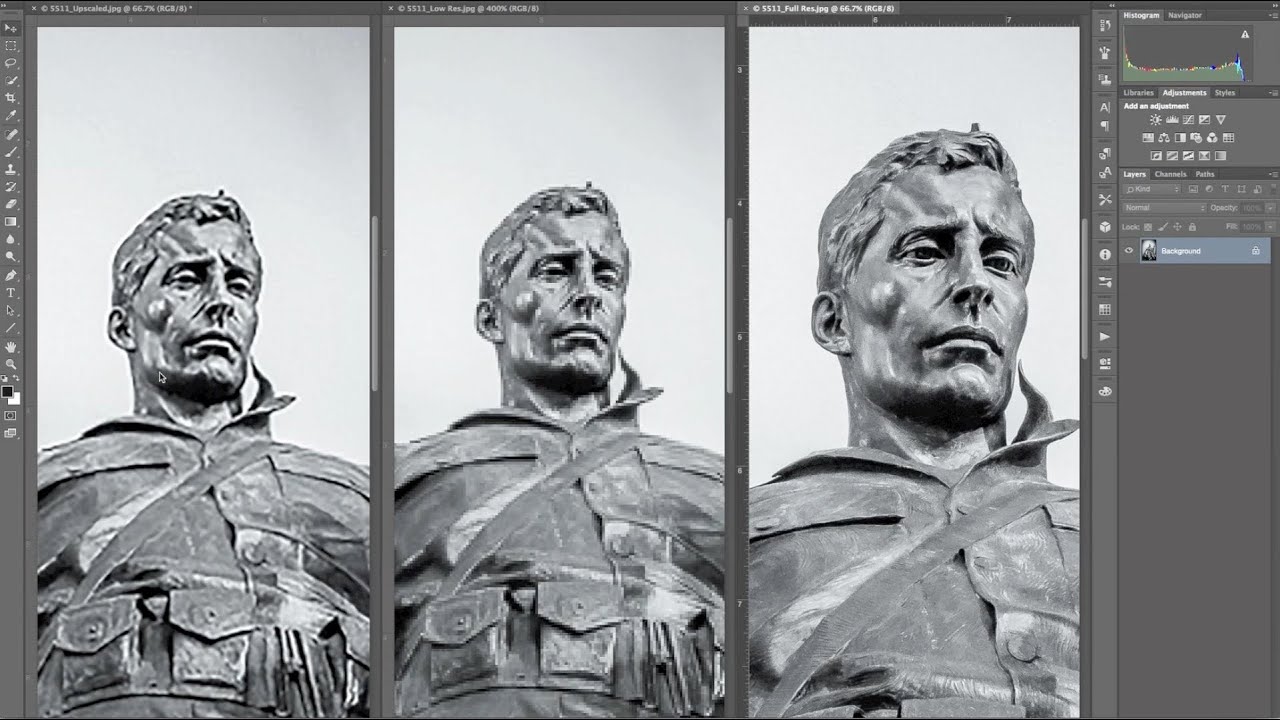 How to Enlarge a Low Resolution Image for Print,  Another Way!
