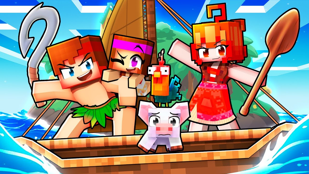 Avoir une famille Vaiana des Îles sur Minecraft !