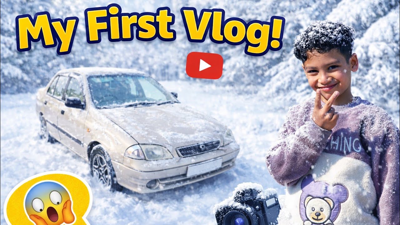 My First Vlog ❄️ | Snow Se Pehla Vlog | Cute Kid First YouTube Vlog ❤️ | My Son 