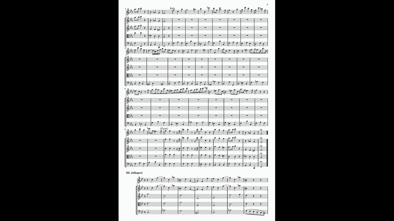 Vivaldi - Concerto in C Minor for Recorder and Strings, RV 441 (Score)