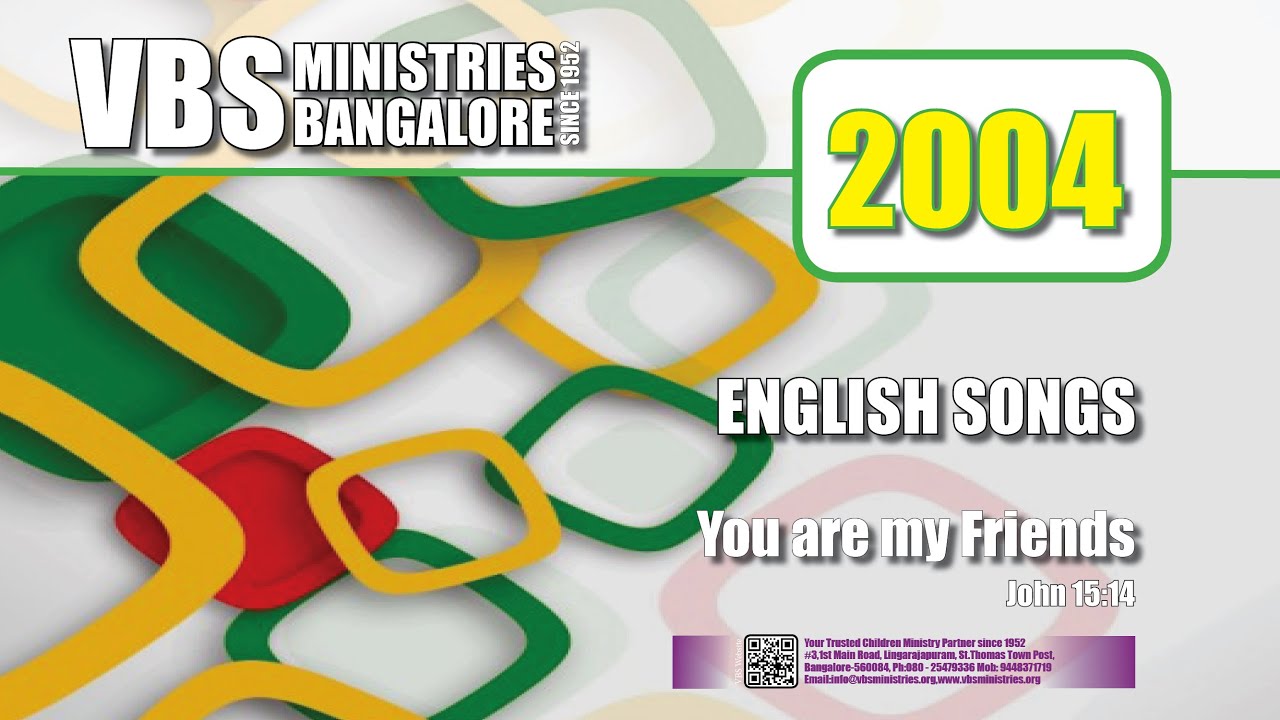 2004  ENGLISH Songs  VBS Ministries Bangalore Since 1952 Live Stream