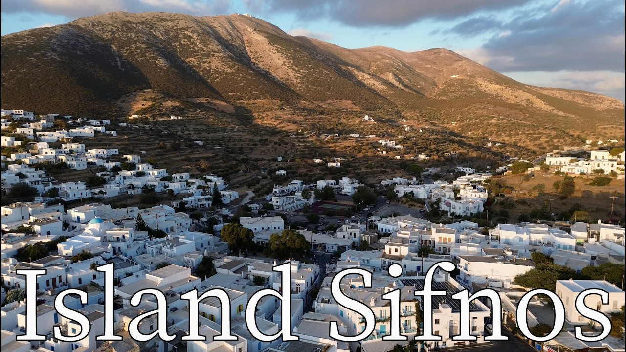 Island Sifnos, Greece - by drone [4K]. #greekislands