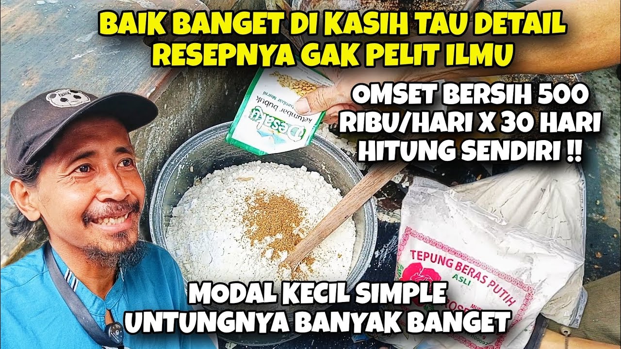 BAIK BANGET DI KASIH TAU DETAIL RESEP & CARA BUATNYA,CUMA JUAL INI OMSET BERSIH 500 RIBU/HARI.Bag.2