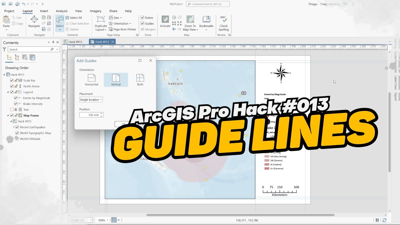 ArcGIS Pro Hack #013: Organize seu Layout com Guide Lines | Tutorial de Design de Mapas