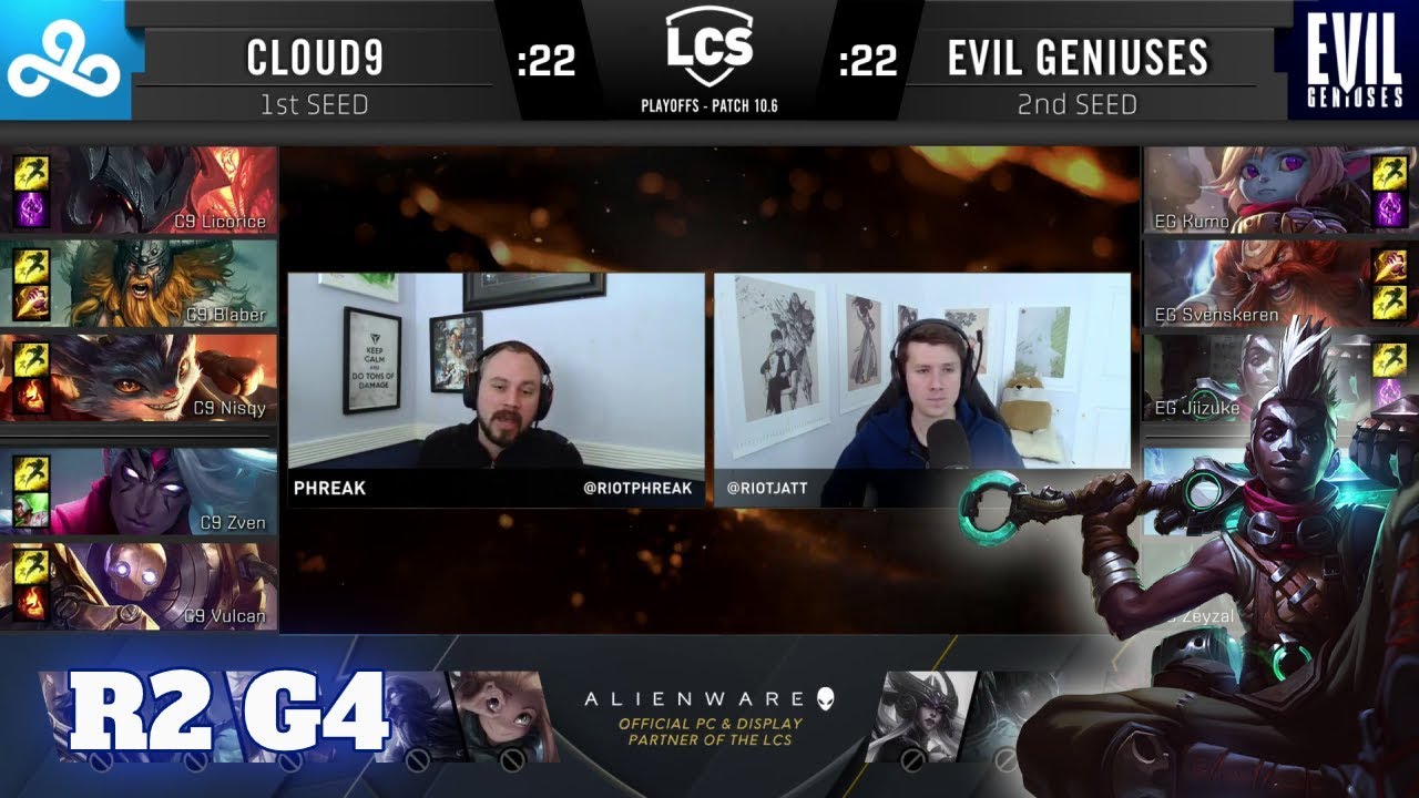 Cloud 9 vs Evil Geniuses - Game 4 | Round 2 PlayOffs S10 LCS Spring 2020 | C9 vs EG G4