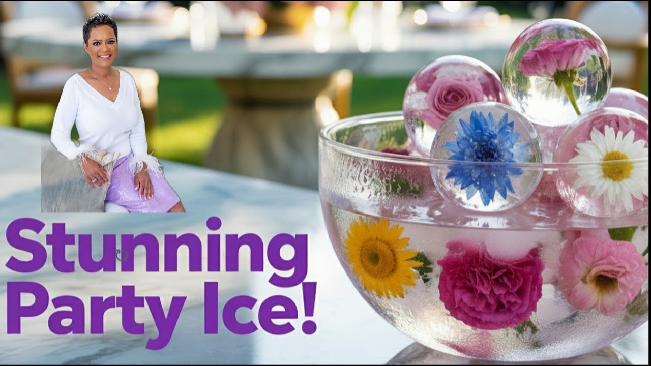 Transform Your Next Party with Gorgeous DIY Floral Ice Balls!
