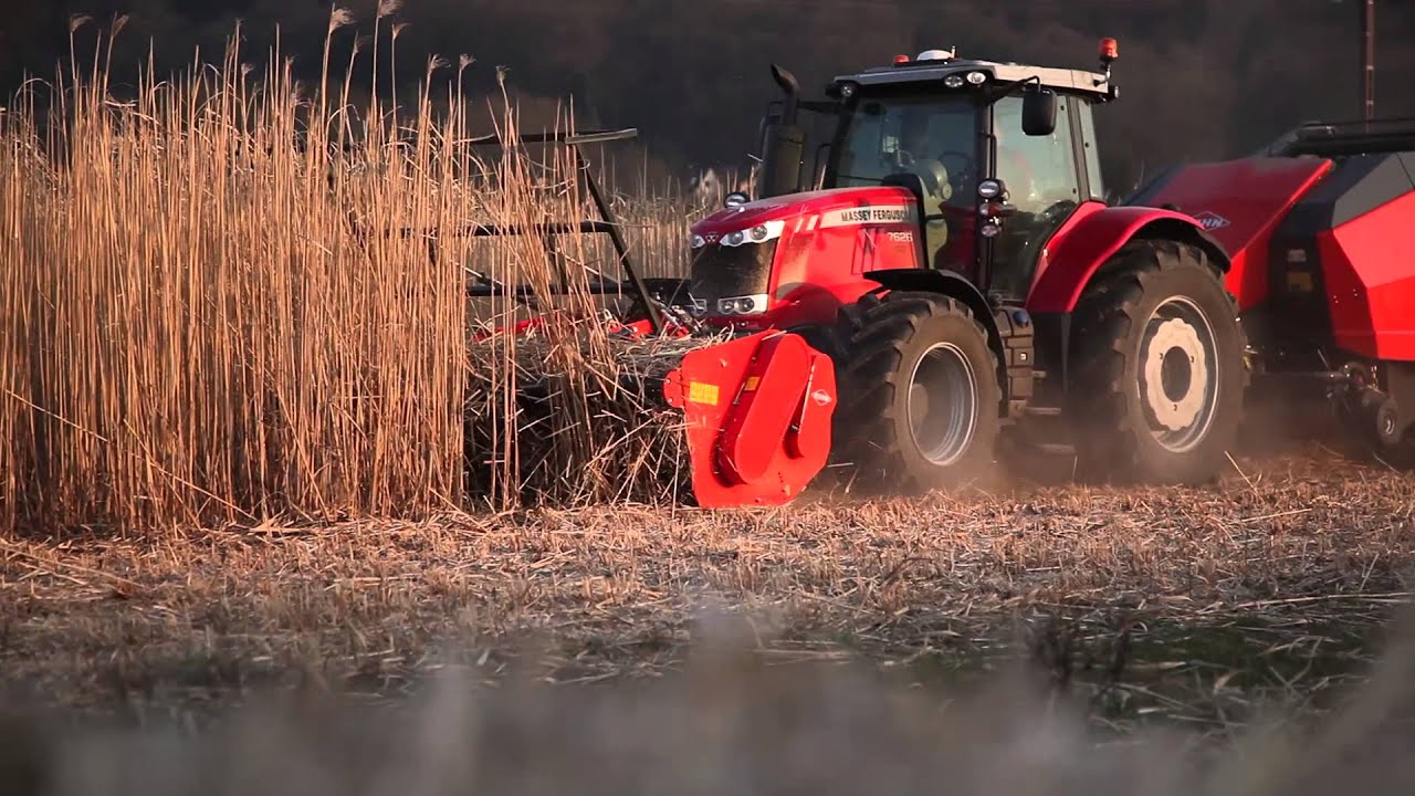 KUHN WS 320 BIO & LSB 1290 - Broyage et pressage (En action)