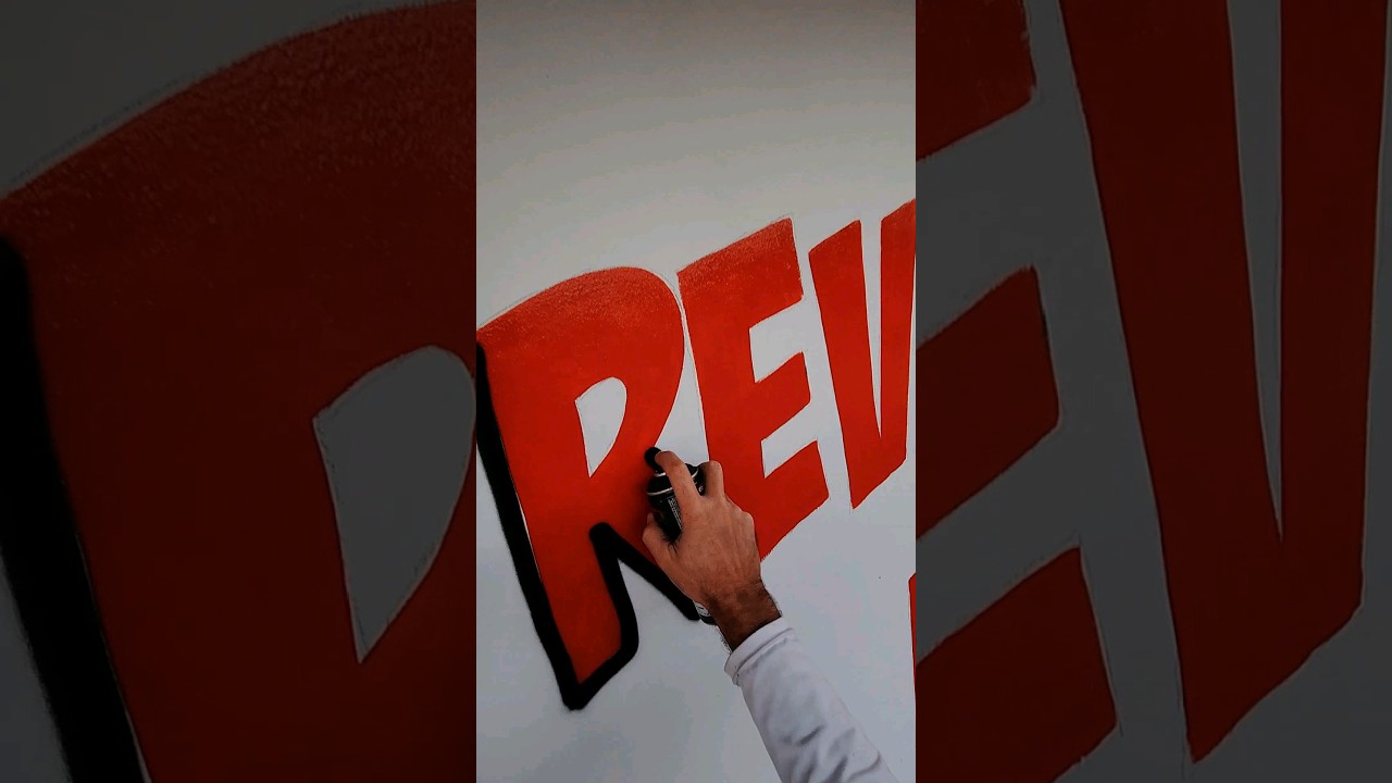 Ache o Erro #auladepintura #letreiro #arteemparede