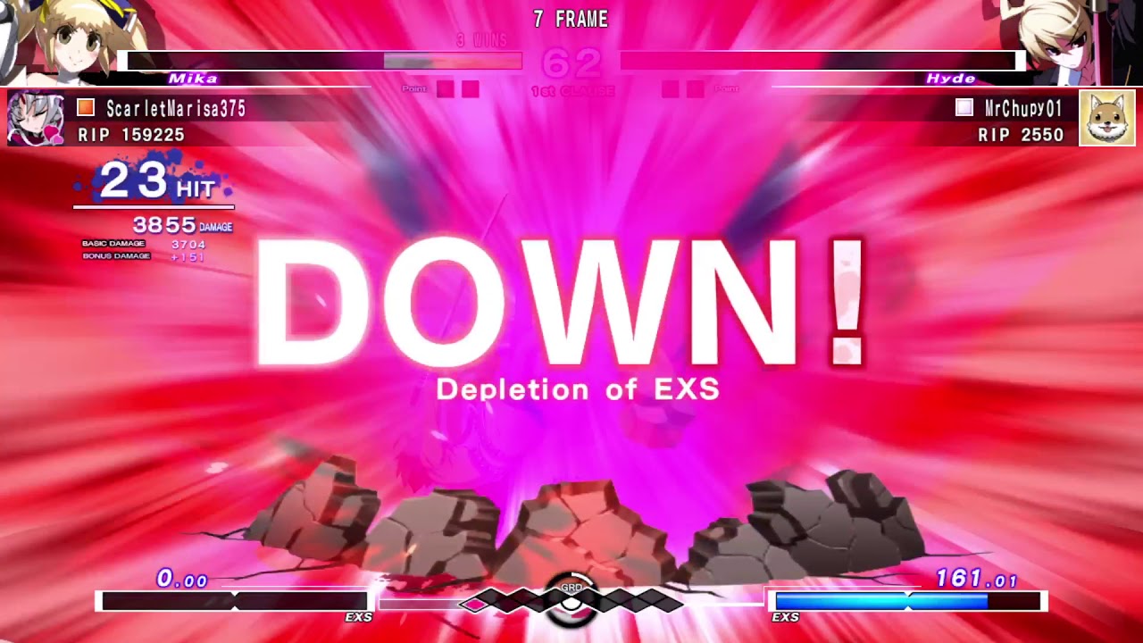 UNDER NIGHT IN-BIRTH Exe:Late[cl-r] - Marisa v MrChupy01 (Match 2)