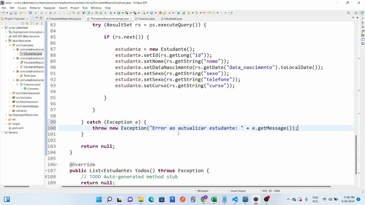 Aula 8.3 -  Método buscarPorID no EstudanteRepositoryImpl