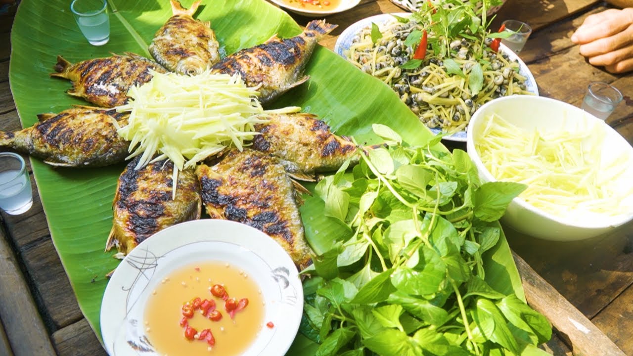 Đặc Sản Cá He Nướng Chấm Mắm Xoài | Nét Quê #308