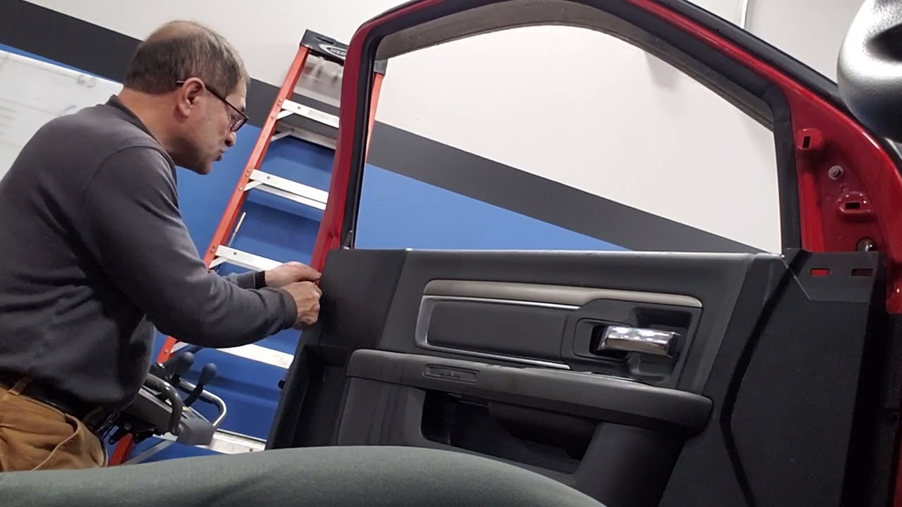 Dodge ram 2010 to 2018 door panel sweep removal