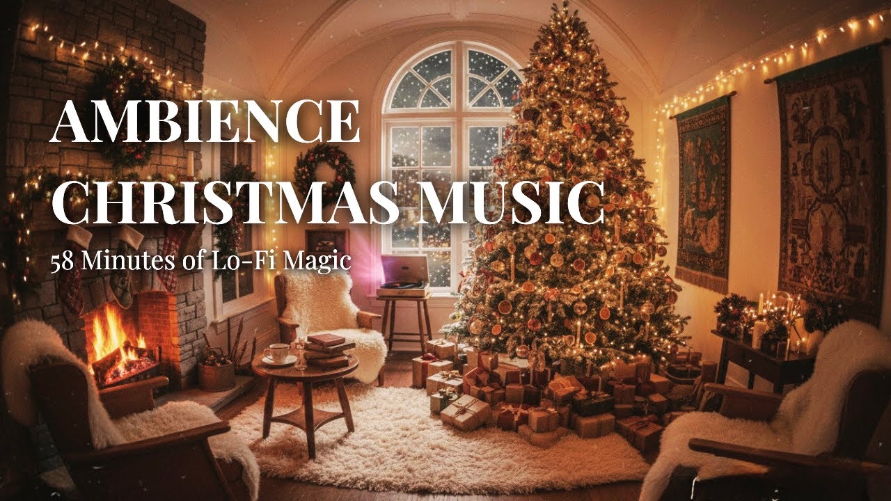 Christmas Carols Ambience (Instrumental) | 58 Minutes of Cozy Holiday Music