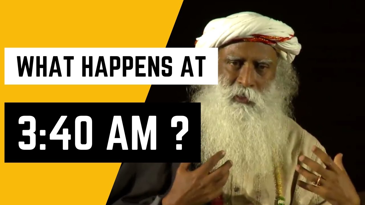 Significance of Brahma Muhurta | Sadhguru