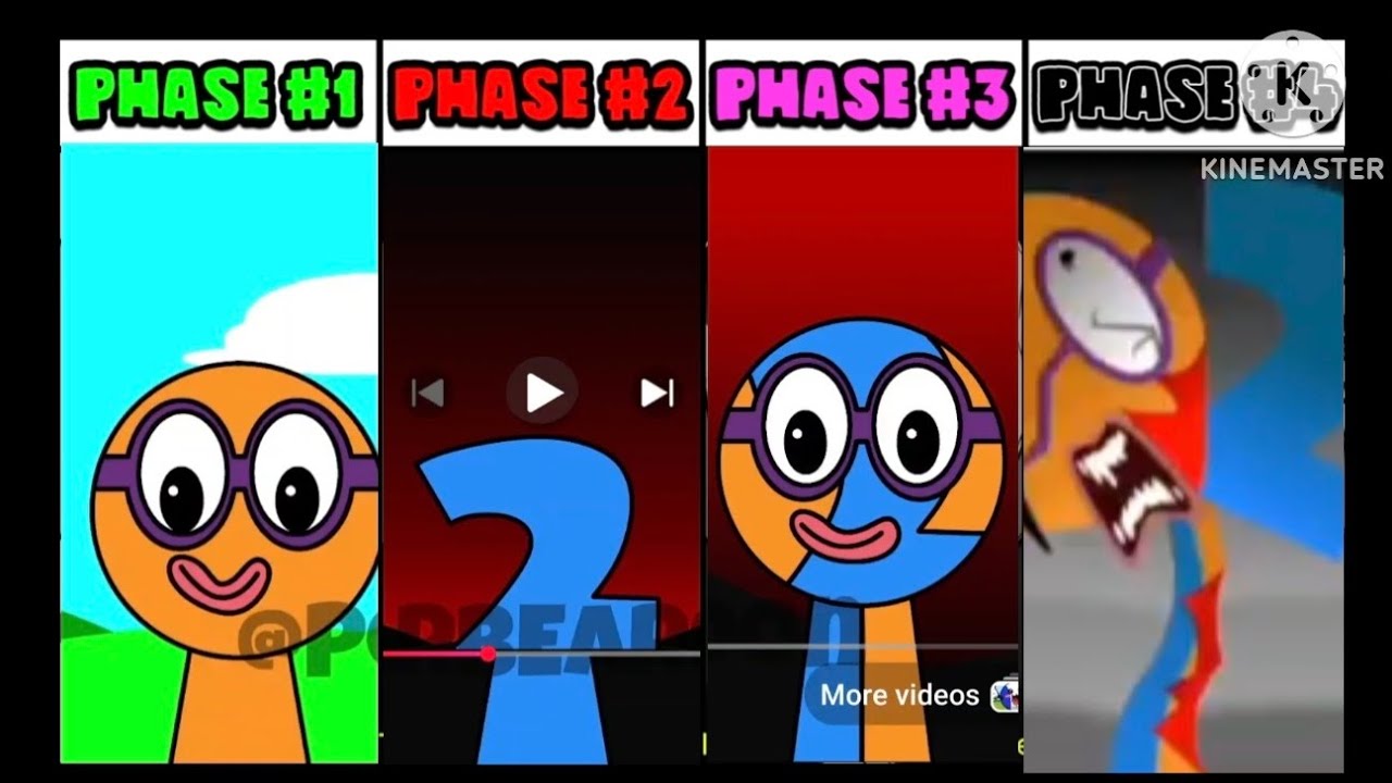 All Phases in New Incredibox Sprunki OC of 2 (from numberblocks): Phase 1 VS Phase 2 VS Phase 4