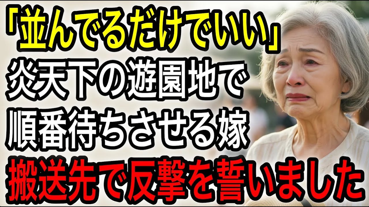 孫との旅行を楽しみにしてたのに、炎天下で順番待ち係を嫁に押し付けられ救急搬送…病院で倍返しを誓いました