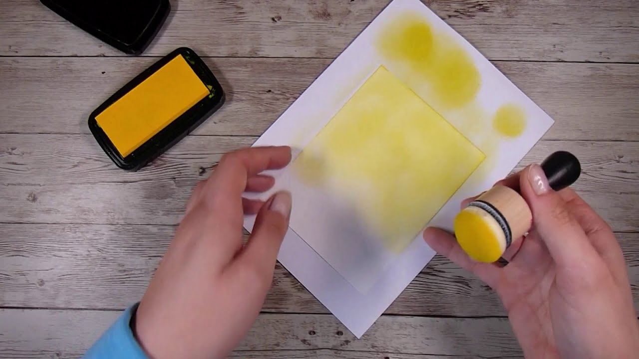 Coloring Your Own Embossing Paste - Card Making Basics - Creating a Bright Background