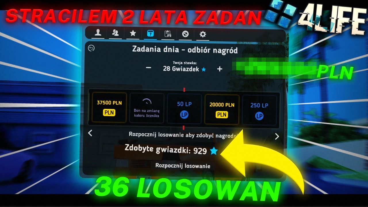 929 GWAZDEK 36 LOSOWAŃ | STRACILEM DZIENNE | 4Life MTA