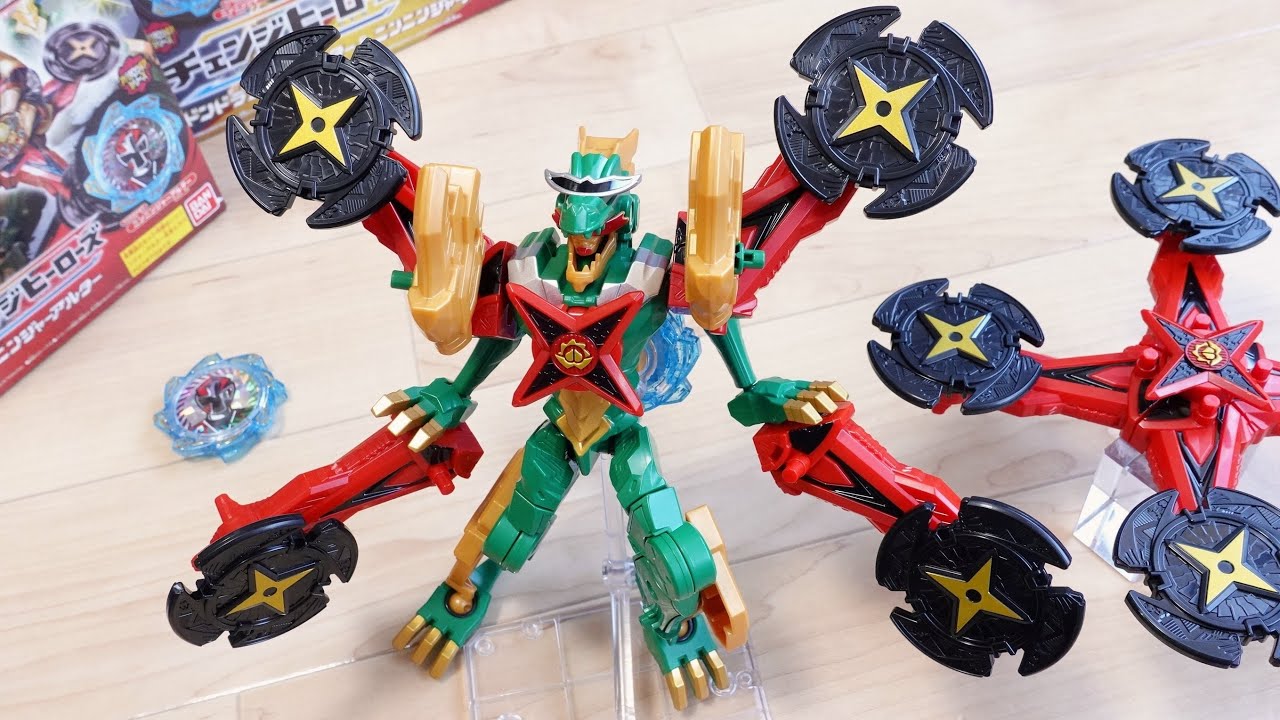 ニンニン合体！チェンジヒーローズ ニンニンジャーアルター  レビュー！ドンドラゴクウアルター & ドンモモタロウアルターと変形合体！