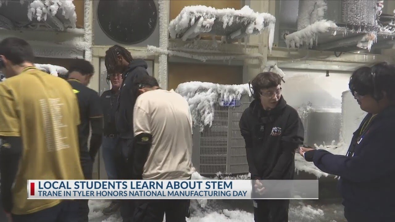Tyler students tour Trane facilities for National Manufacturing Day