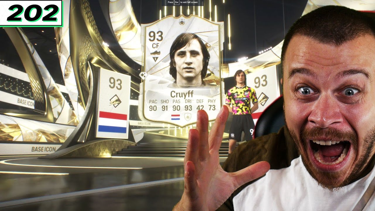 OMG I Got BASE ICON JOHAN CRUYFF 93 in FC 24 Ultimate Team