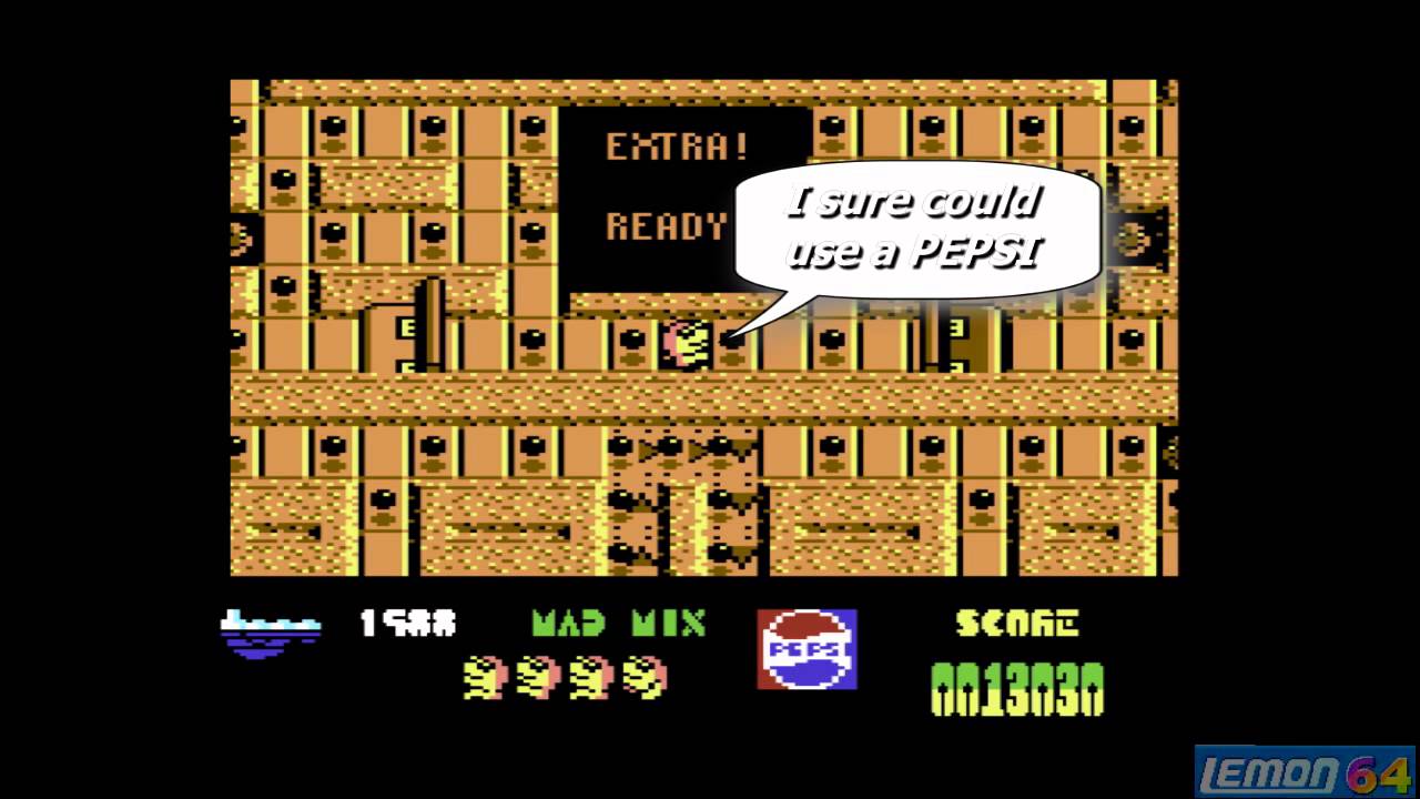 Mad Mix Game: Pepsi Challenge (C64) - Playguide and Review - by Lemon64.com