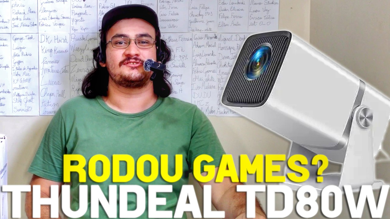 RODEI FREE FIRE NO PROJETOR! THUNDEAL TD80W, O MELHOR PROJETOR CUSTO BENEFÍCIO