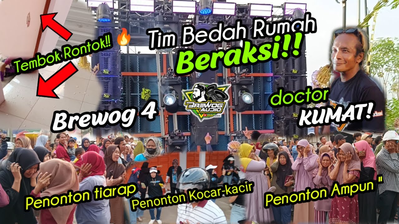 Doctor KUMAT ❗ Brewog Tim 4 Rontokan Tembok...Penonton Langsung Tiarap kocar-kacir